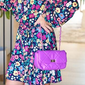 Adorable purple clutch